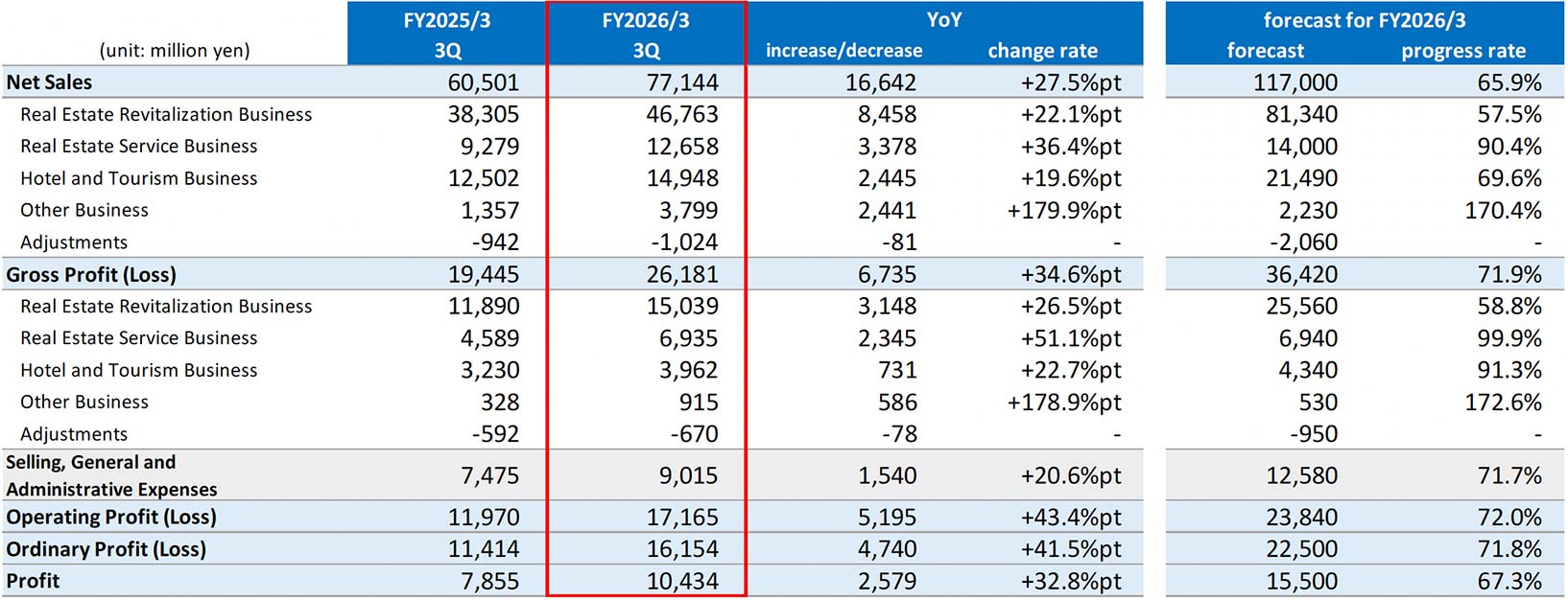 Consolidated Profit & Loss Statements