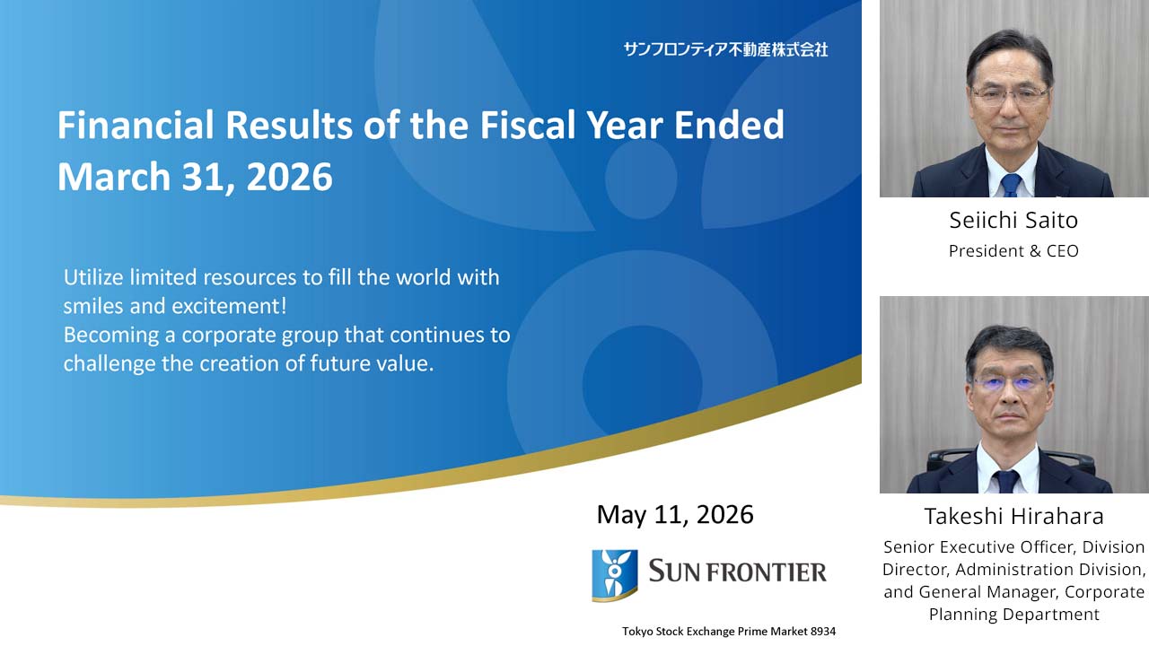 Overview of the Results for FY2026/3